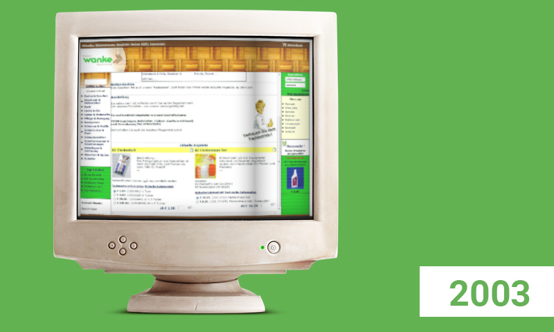 Eröffnung des ersten Onlineshops (2003)