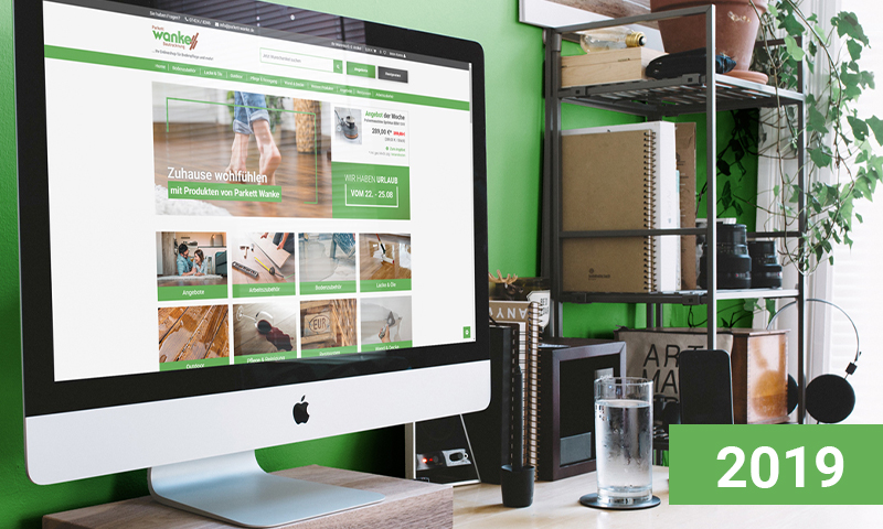 Neudesign des Onlineshops (2019)